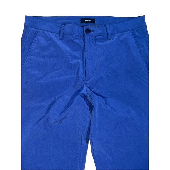 New Theory Navy Blue Women size 30 Treeca Pant in Good Wool Slacks/Dress Pants - Picture 4 of 11